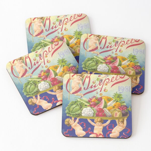 Item preview, Cherubs and a platter of fruits and vegetables designed and sold by killies.