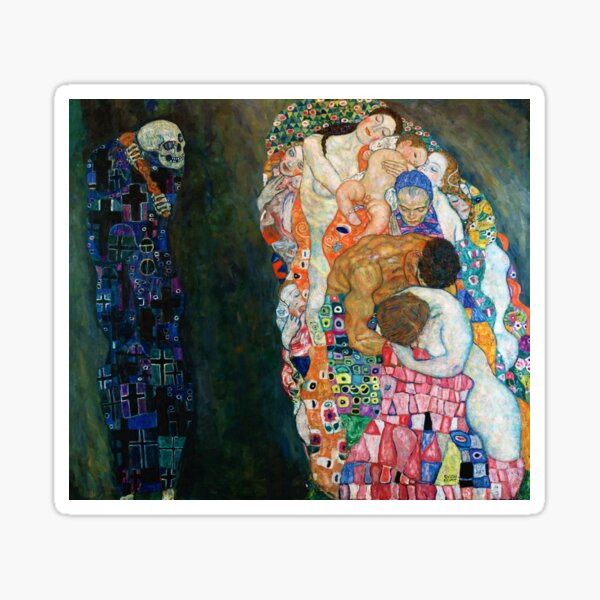 Aperçu de l'œuvre Gustav Klimt "Mort et vie" créée et vendue par Alexandra Dahl.