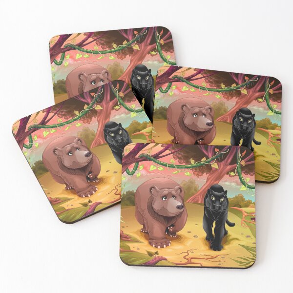 Item preview, Bear and Black Panther Best Friends designed and sold by Artcraft-Ink.