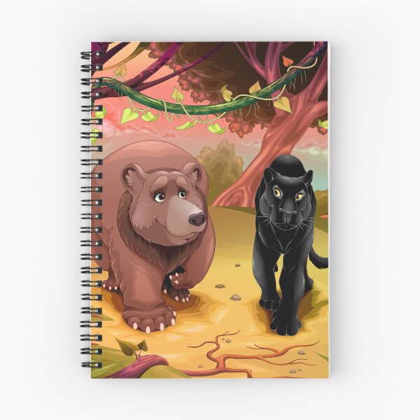 Item preview, Bear and Black Panther Best Friends designed and sold by Artcraft-Ink.
