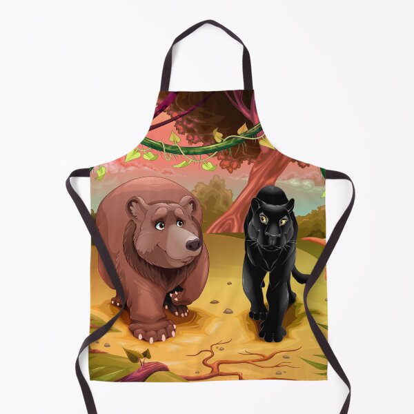 Item preview, Bear and Black Panther Best Friends designed and sold by Artcraft-Ink.