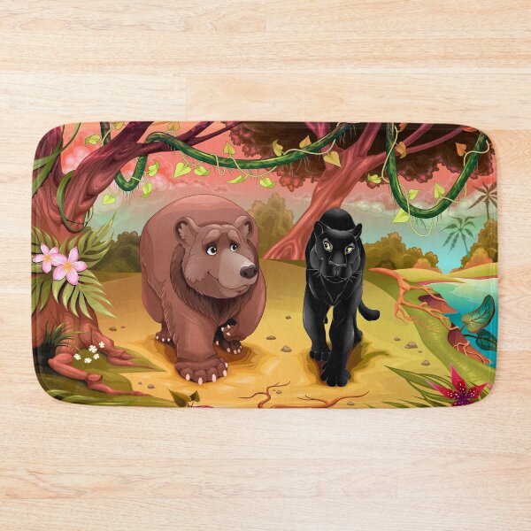 Item preview, Bear and Black Panther Best Friends designed and sold by Artcraft-Ink.