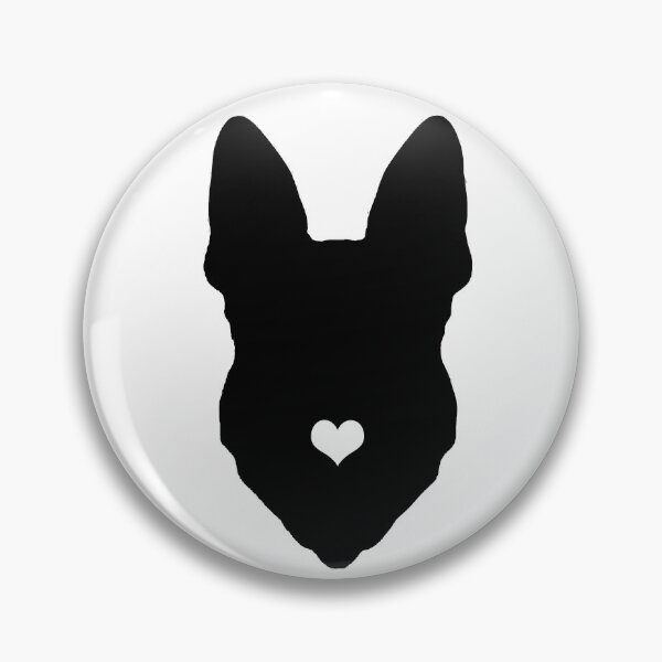 Artikelvorschau, lustiger deutscher schäferhund herz hund schwarz entworfen und verkauft von alaechamlal.