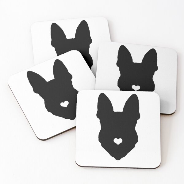 Item preview, funny german shepherd heart dog black   designed and sold by alaechamlal.