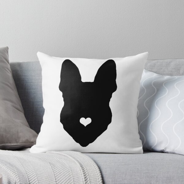 Item preview, funny german shepherd heart dog black   designed and sold by alaechamlal.