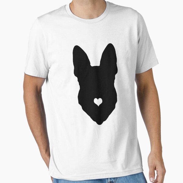 Item preview, funny german shepherd heart dog black   designed and sold by alaechamlal.