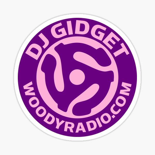 DJ Gidget 45 Adapter Logo Sticker