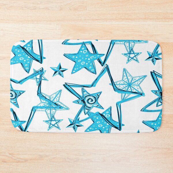 Item preview, Light Blue Star Pattern designed and sold by Sarah Wainwright.