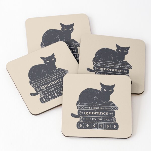 Item preview, Dark Academia: Ignorance Killed The Cat designed and sold by ElectricFangs.