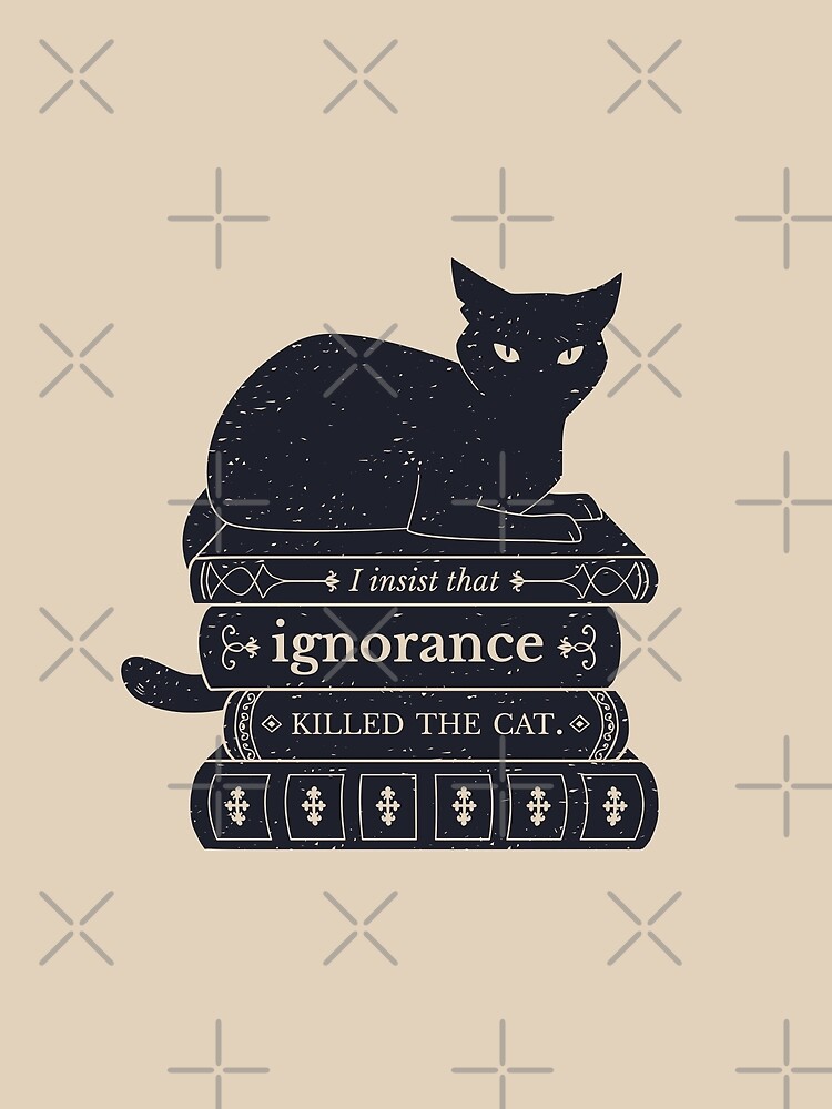 Thumbnail 3 of 3, Photographic Print, Dark Academia: Ignorance Killed The Cat designed and sold by ElectricFangs.