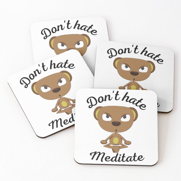 Item preview, Don't  hate meditate. designed and sold by BitsndPieces.