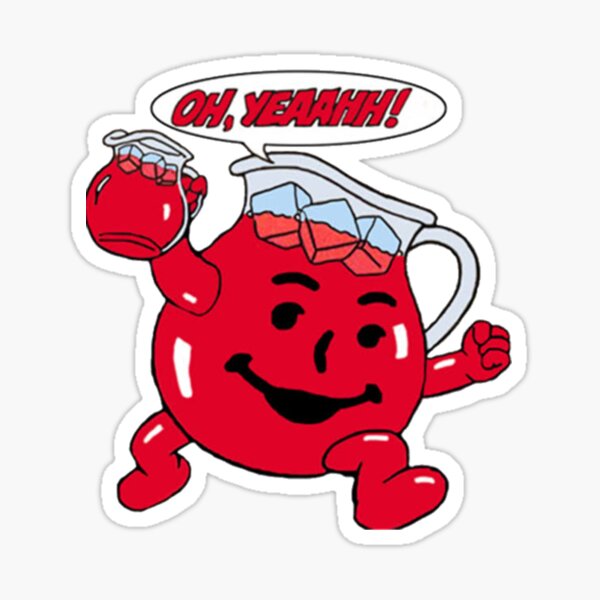 Kool Aid Man Character quote Sticker