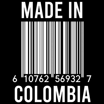 Artwork thumbnail, Made In Colombia by RandomStuffShop