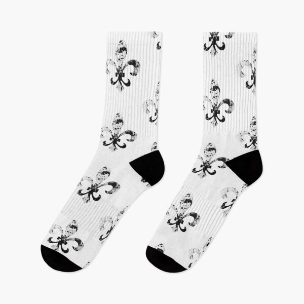 Item preview, Royal B&W Fleur De Lis designed and sold by ABGdesigns.