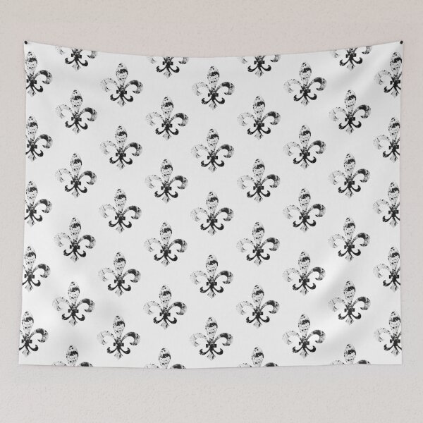 Item preview, Royal B&W Fleur De Lis designed and sold by ABGdesigns.