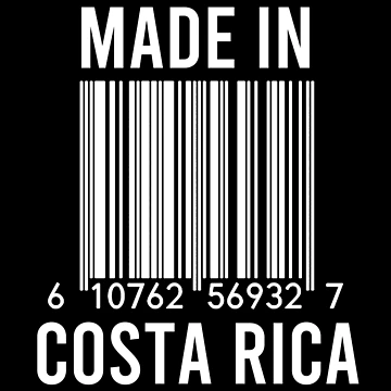 Artwork thumbnail, Made In Costa Rica by RandomStuffShop