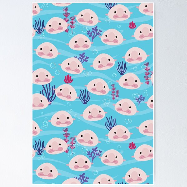 Bob the Blob(fish)' by Stringer Things (Hannah Stringer) Poster for Sale  by stringerthings