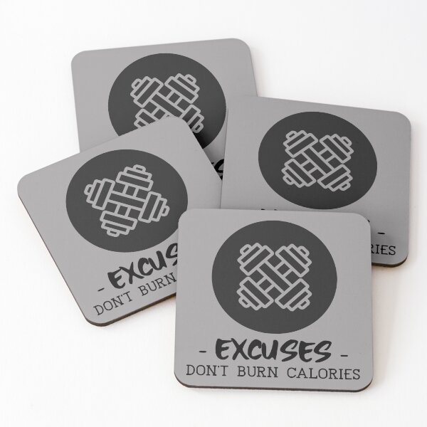 Item preview, Excuses Don't Burn Calories designed and sold by OurBlairWorld.
