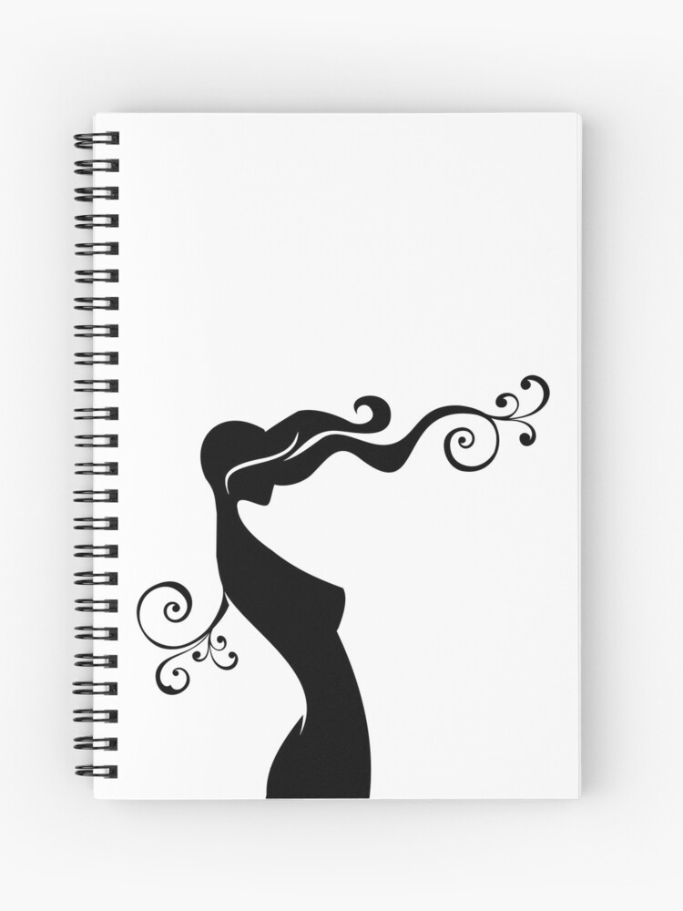 Cuaderno de espiral «Dibujo de peinado» de MooSHOW | Redbubble