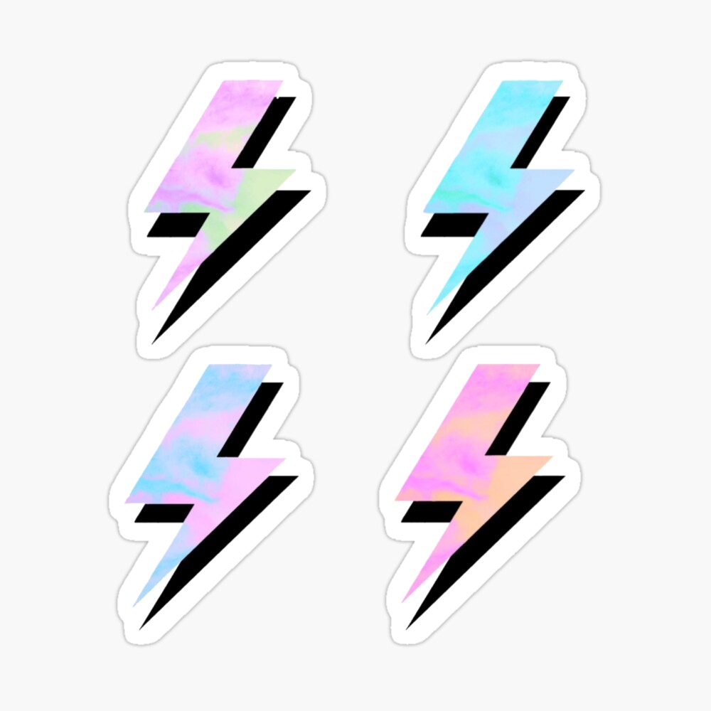 Gold Foil Lightning Bolt Sticker for Sale by arabelluhh