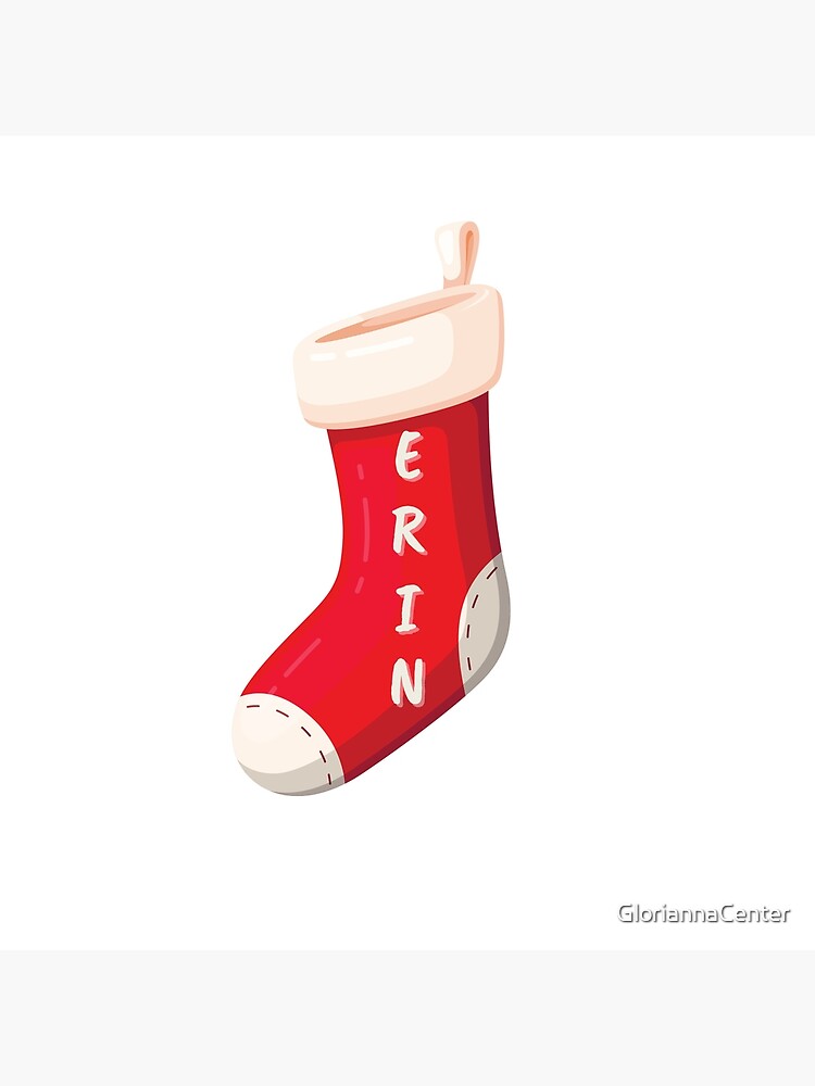 Stocking with name Erin by GloriannaCenter