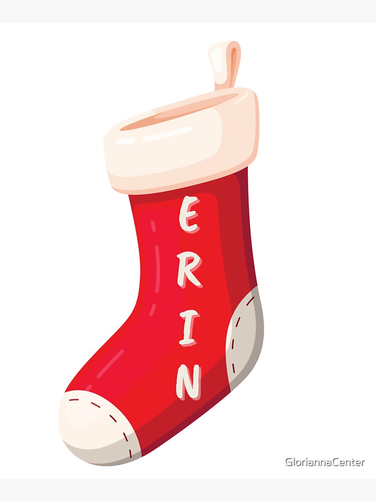 Stocking with name Erin by GloriannaCenter