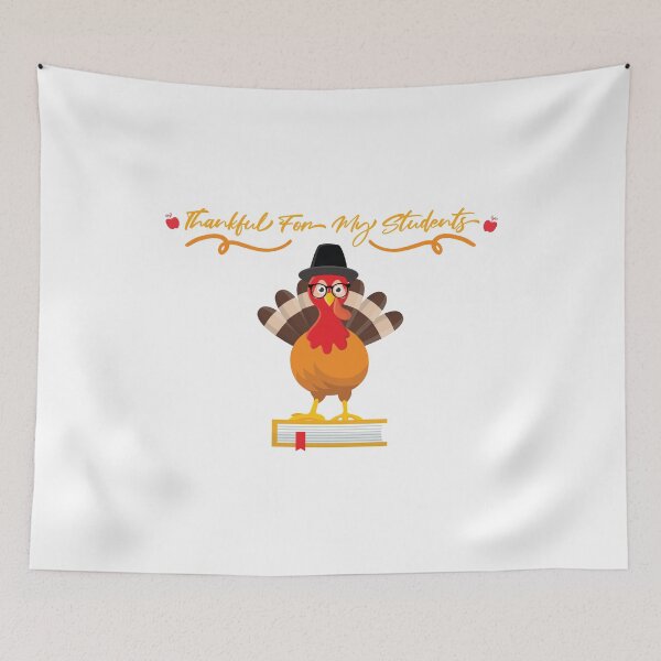 Item preview, Funny Thanksgiving Turkey Feast Thankful For My Students Gift For Men Teacher  designed and sold by Tshirty10.