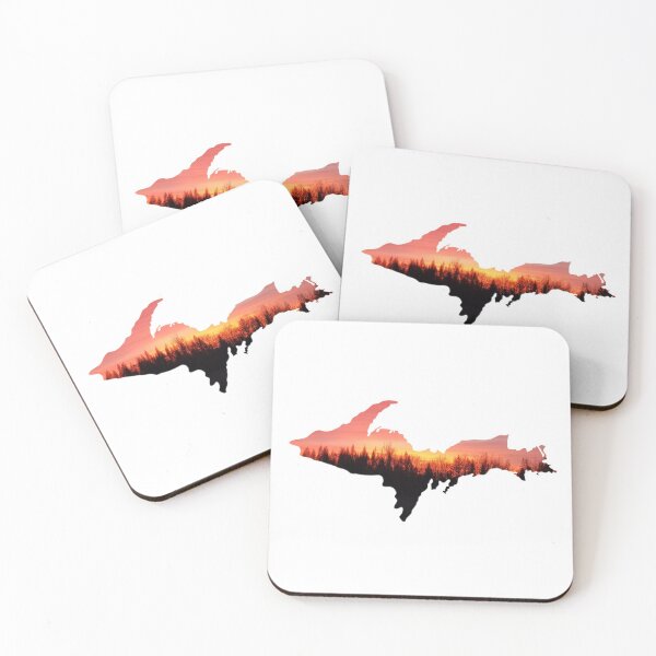 Item preview, UPPER PENINSULA - UP Michigan SUNSET Trees Yooper 906  designed and sold by Destinations Souvenirs.