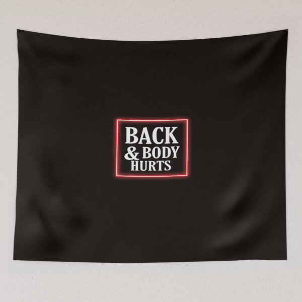 Item preview, back and body hurts tank top designed and sold by medbouk1.