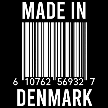 Artwork thumbnail, Made In Denmark by RandomStuffShop