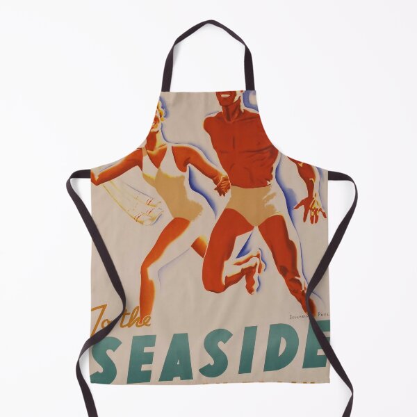 Item preview, retro classic To The Seaside by Train poster designed and sold by CorasPosters.