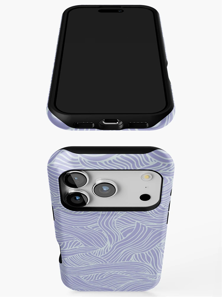 Thumbnail 3 of 4, iPhone Case, Thread Maze - pattern designed and sold by batisfera.