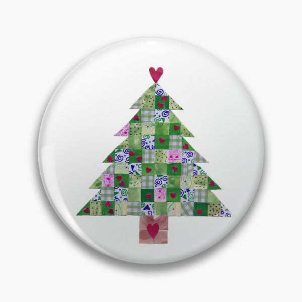 Quilted Christmas Tree Pin