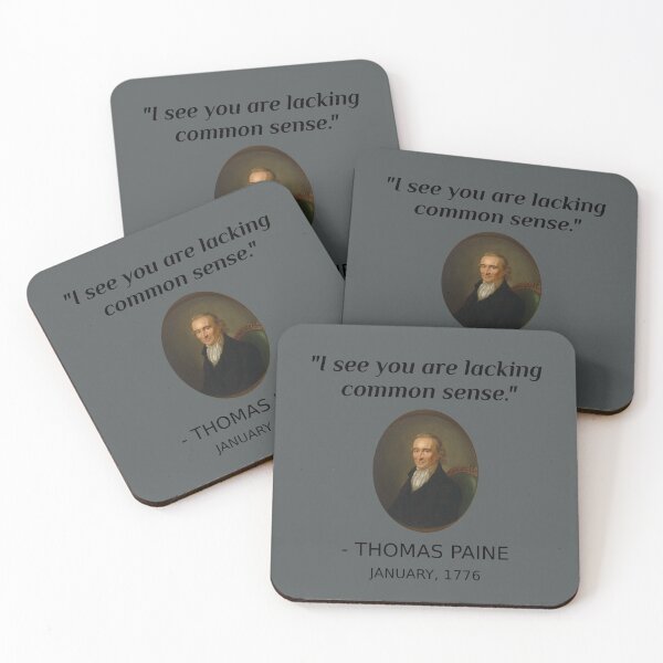 Item preview, Funny Thomas Paine History Quote Common Sense Founding designed and sold by Creekman Designs.