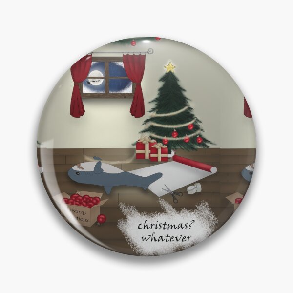 Item preview, Ikea Hai Blahaj, christmas designed and sold by BreadCrumbBird.
