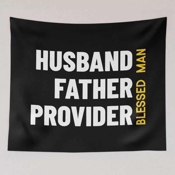 Item preview, Husband Father Provider Blessed Man designed and sold by Luvjesus2.