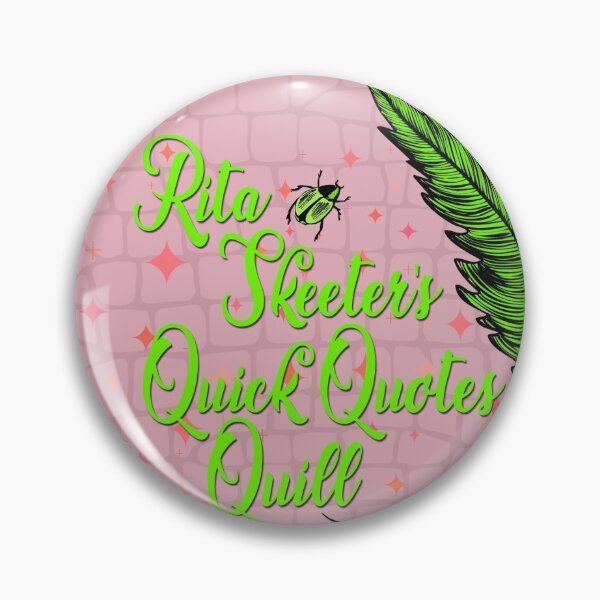 Item preview, Rita Skeeter Green Beetle Magical Quill Advertisement  designed and sold by gunsnhoney.