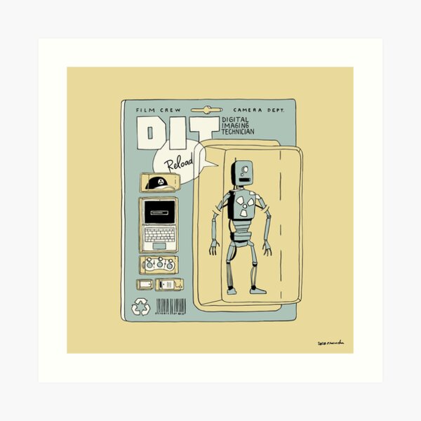 DIT action figure Art Print