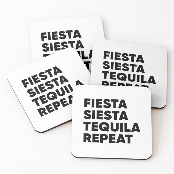 Item preview, Fiesta Siesta Tequila Repeat - Funny Drinking Quote Gift designed and sold by GoldenDov.