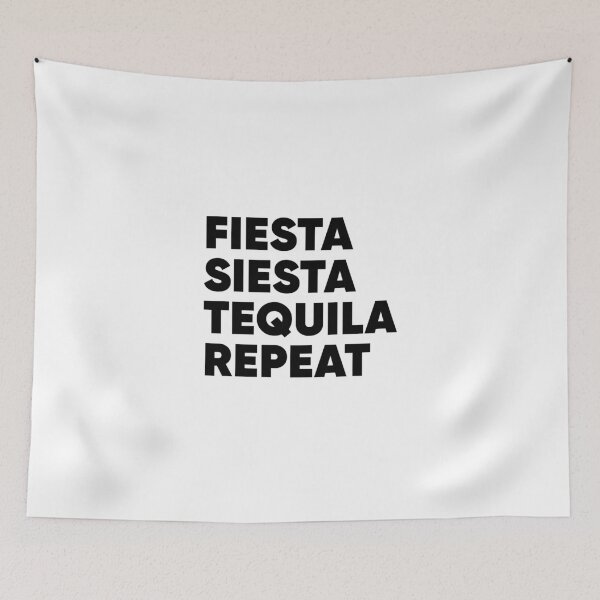 Item preview, Fiesta Siesta Tequila Repeat - Funny Drinking Quote Gift designed and sold by GoldenDov.