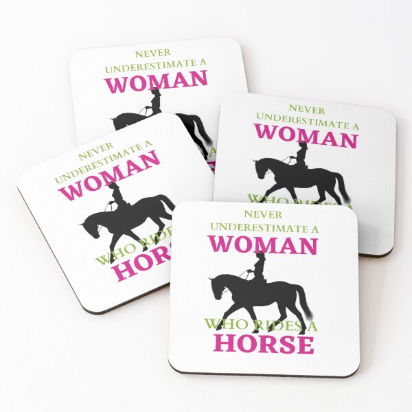 Item preview, Never Underestimate A Woman who rides a horse designed and sold by DZYONA.