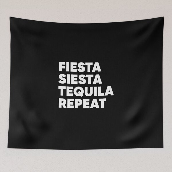Item preview, Fiesta Siesta Tequila Repeat - Funny Drinking Quote Gift designed and sold by GoldenDov.