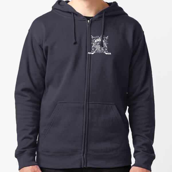 Polzin Crest (White) Zipped Hoodie