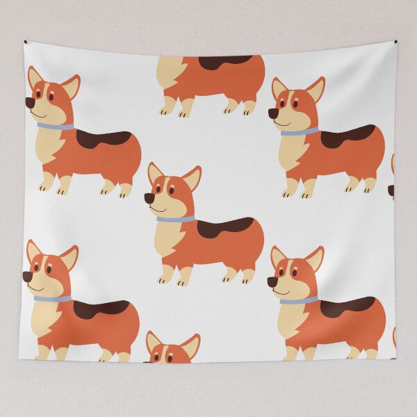Item preview, Cute standing Corgie dog designed and sold by Eddie Phelan.