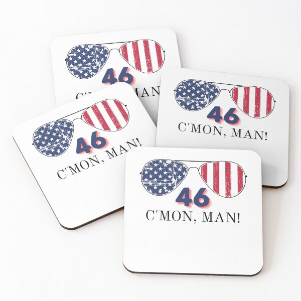 Item preview, Joe Biden 46 Cmon Man Aviator Sunglasses 46th President Political Humor Red and Blue designed and sold by ZEROXCOOL.