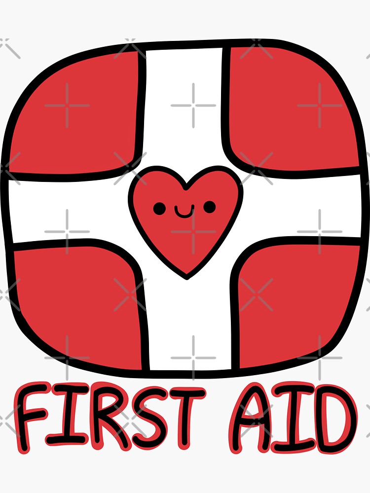 "Cute First Aid" Sticker for Sale by ArtKauHD Redbubble
