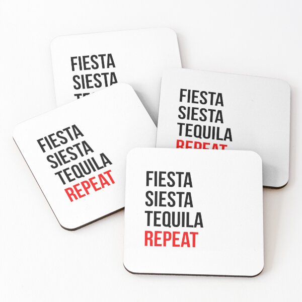 Item preview, Fiesta Siesta Tequila Repeat - Funny Drinking Quote Gift designed and sold by GoldenDov.