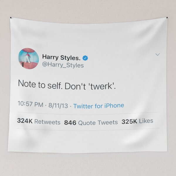 Item preview, Note to self. Do not "twerk" tweet twitter designed and sold by briellescozz.