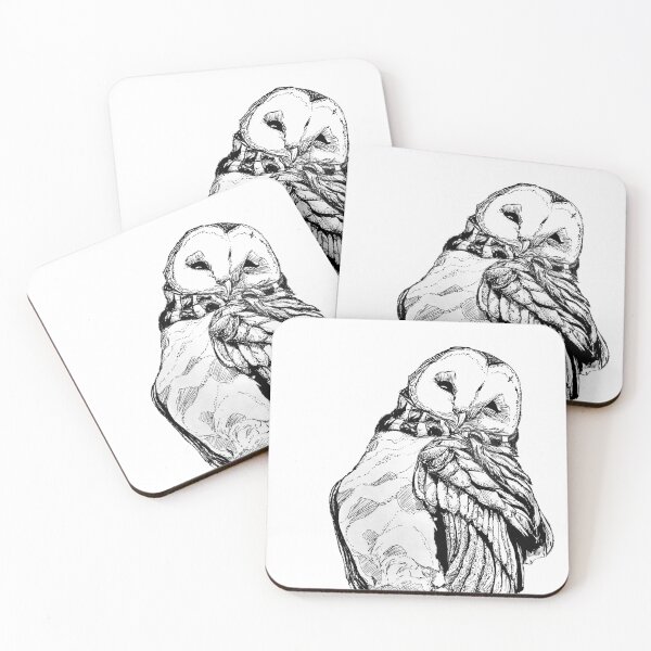 Item preview, Barn Owl in Scarf designed and sold by Shymoon-Art.
