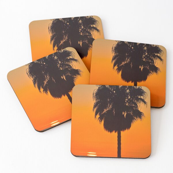 Item preview, Santa Monica California Palm Tree Ocean Sunset designed and sold by concettaellis.